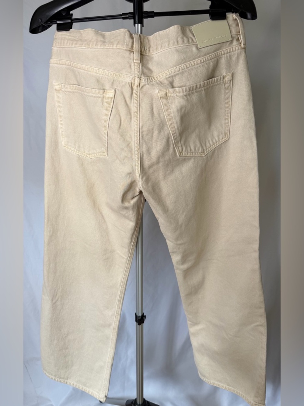 Citizens of Humanity Faye Vintage Straight Jeans Almond Ecru Size 30 - Picture 5 of 15